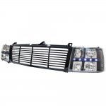 2004 Chevy Tahoe Black Grille and Headlights LED DRL