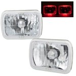 1980 VW Rabbit Red Halo Sealed Beam Headlight Conversion