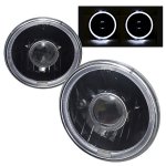 1979 Toyota Pickup Black Halo Sealed Beam Projector Headlight Conversion
