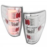 2010 Ford F150 Chrome LED Tail Lights Clear Tube 2010 Ford F150 Chrome LED Tail Lights Clear Tube