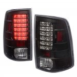 2013 Dodge Ram 3500 LED Tail Lights Black