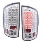 2004 Dodge Ram 2500 LED Tail Lights Chrome Clear