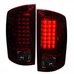 2004 Dodge Ram 2500 LED Tail Lights Red Smoked