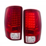 2002 GMC Yukon LED Tail Lights Red Clear 2002 GMC Yukon LED Tail Lights Red Clear