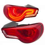 Subaru BRZ 2013-2020 JDM LED Tail Lights Red Clear