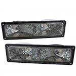1998 Chevy 3500 Pickup Smoked Front Bumper Lights