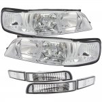 Nissan Maxima 1995-1999 Clear JDM R34 Style Headlights Bumper Lights