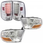 2018 Dodge Ram 2500 Chrome Headlights and LED Tail Lights 2018 Dodge Ram 2500 Chrome Headlights and LED Tail Lights
