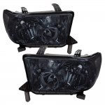2011 Toyota Tundra Smoked Clear Headlights