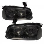 Dodge Charger 2006-2010 Smoked Clear Headlights Dodge Charger 2006-2010 Smoked Clear Headlights