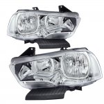 2013 Dodge Charger Chrome Clear Headlights