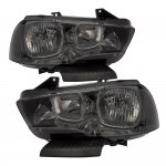 2014 Dodge Charger Smoked Clear Headlights