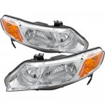 Honda Civic Sedan 2006-2011 Chrome Custom Headlights