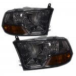 Dodge Ram 3500 2010-2012 Smoked Headlights