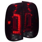 2007 Ford F550 Tinted Custom LED Tail Lights