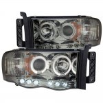 2002 Dodge Ram Smoked Halo Projector Headlights with LED