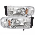 Dodge Ram 3500 1994-2001 Clear Euro Headlights