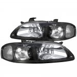 2003 Nissan Sentra Black Clear Headlights