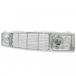 1997 GMC Sierra Chrome Billet Grille and Headlight Conversion Kit