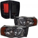 2002 Dodge Ram Smoked Headlights and LED Tail Lights 2002 Dodge Ram Smoked Headlights and LED Tail Lights