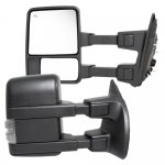 2000 Ford F350 Super Duty Towing Mirrors Power Heated Clear LED Signal Lights
