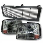 2006 Chevy Suburban Black Grille and Smoked LED DRL Projector Headlight Conversion 2006 Chevy Suburban Black Grille and Smoked LED DRL Projector Headlight Conversion