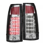 1991 GMC Sierra 2500 Chrome LED Tail Lights