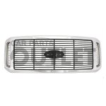 2007 Ford F450 Super Duty Chrome Replacement Grille 2007 Ford F450 Super Duty Chrome Replacement Grille