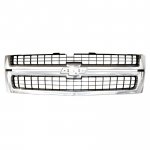 2007 Chevy Silverado 3500HD Chrome Replacement Grille with Black Insert
