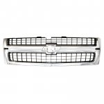 2007 Chevy Silverado 2500HD Chrome Replacement Grille with Black Insert 2007 Chevy Silverado 2500HD Chrome Replacement Grille with Black Insert