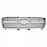 2011 Chevy Silverado 2500HD Chrome Replacement Grille with Gray Insert