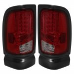 1994 Dodge Ram LED Tail Lights Red Smoked