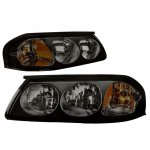 Chevy Impala 2000-2005 Black Smoked Euro Headlights