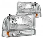 Ford F250 Super Duty 1999-2004 Headlights Bumper Lights and Corner Lights