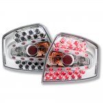 Audi A4 Sedan 2002-2005 Chrome LED Tail Lights Audi A4 Sedan 2002-2005 Chrome LED Tail Lights