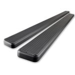 Ford F350 Super Duty Crew Cab 2011-2016 iBoard Running Boards Black Aluminum 6 Inches