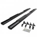 2005 Ford F250 Super Duty Crew Cab Nerf Bars Black 5 Inches Oval