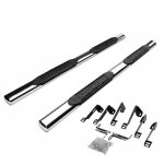 2004 Chevy Silverado 1500 Crew Cab Nerf Bars Stainless 4 Inches Oval