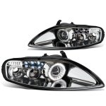 Lexus SC300 1992-1999 Clear Halo Projector Headlights with LED Daytime Running Lights