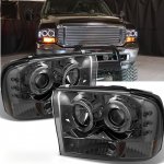 2004 Ford F350 Super Duty Smoked Dual Halo Projector Headlights 2004 Ford F350 Super Duty Smoked Dual Halo Projector Headlights