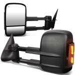 2001 GMC Sierra 2500HD Towing Mirrors Power Heated Smoked LED Signal Lights