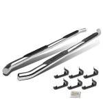 2007 Chevy Silverado 1500 Crew Cab Nerf Bars Curved Stainless Steel