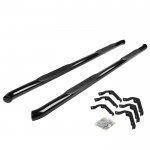 Chevy Silverado 2500HD Extended Cab 2001-2006 Nerf Bars Curved Black