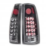 1993 GMC Sierra LED Tail Lights Black Chrome