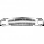1996 Chevy S10 Pickup Chrome Billet Grille