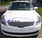 Nissan Altima Sedan 2007-2009 Aluminum Billet Grille