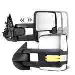 2015 Chevy Silverado 3500HD Chrome Towing Mirrors Clear LED DRL Power Heated