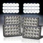 1988 GMC Suburban Black Full LED Seal Beam Headlight Conversion Low and High Beams