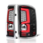 GMC Sierra 2500HD 2015-2019 Custom LED Tail Lights Black Red