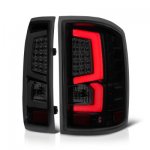 2016 GMC Sierra 3500HD Custom LED Tail Lights Black Smoked